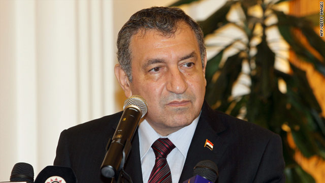 Egyptian Prime Minister Essam Sharaf, pictured in April, 2011.