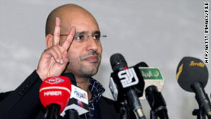 Saif al-Islam Gadhafi, one of the longtime Libyan's leader sons, has been acting as the de facto prime minister.