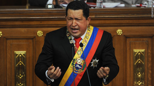 Venezuelan President Hugo Chavez  was given the decree powers by Venezuela's lame-duck National Assembly.