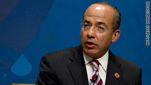 President Felipe Calderon said the troop increases are needed to fight the drug gangs' "criminality and their lack of scruples."
