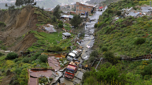 Report: Massive landslide hits Bolivian capital CNN com