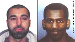 Maiwand Yar, left, and Ferid Imam, are the subjects of an international manhunt.  Photo courtesy of CNN.