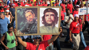 Thousands commemorate the 50th anniversary of Cuba's victory over the U.S.-backed invasion at the Bay of Pigs.