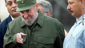Former Cuban President Fidel Castro is seen in Havana in September 2010.