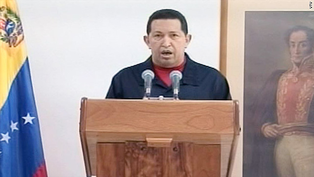 Doctors in Cuba removed a cancerous tumor from Venezuelan President Hugo Chavez's body, the president said Thursday.