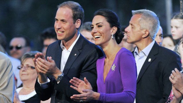 Prince William and Catherine attend evening celebrations of 
National Canada Day on Saturday in Ottawa.