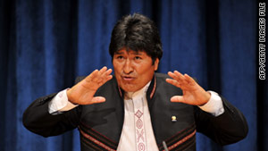 Bolivian President Evo Morales said the U.S. Embassy officials had "suspiciously" been in touch with protest organizers.