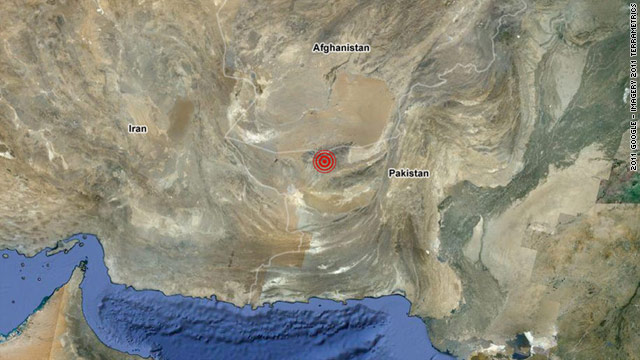 The quake happened at 1:23 a.m. Wednesday about 28 miles west of Dalbandin, Pakistan.