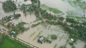 The floods have caused widespread devastation.