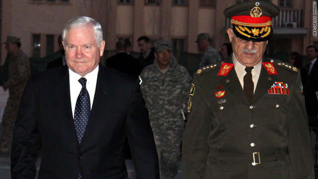 Gates in southern Afghanistan as two-day trip continues