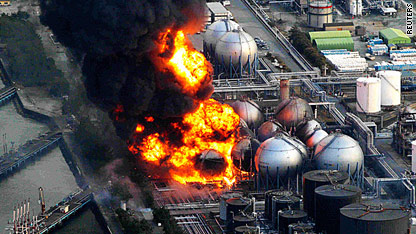 Tsunami hits Japan after major quake