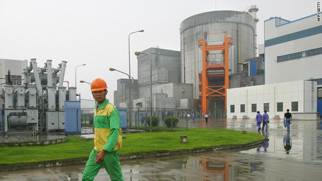 The  Qinshan Nuclear Power Plant in China's southeast Zhejiang Province: China froze nuclear plant approvals Wednesday.