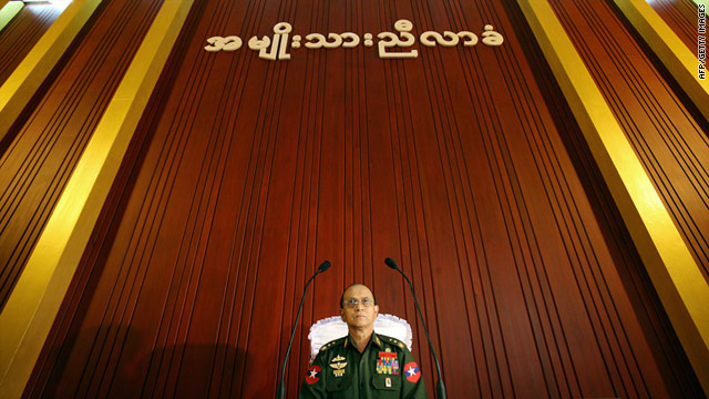 Lieutenant General Thein Sein, sworn in as the new president of Myanmar, shown in a file picture from 2006.
