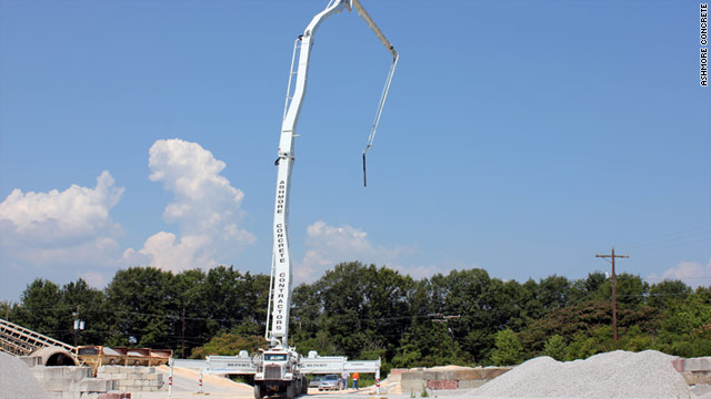 One of the world's largest concrete pumps is being flown to Japan from the U.S. to help with relief efforts.