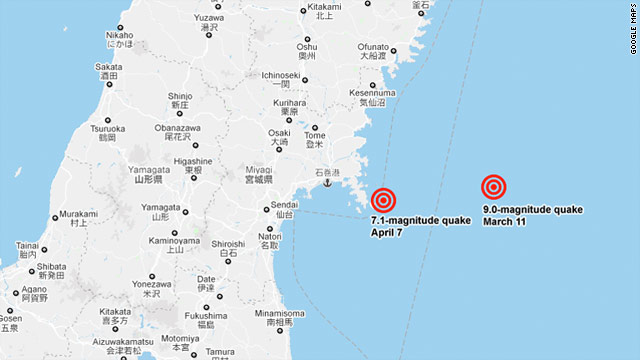 map of japan tsunami area. Fresh quake triggers tsunami