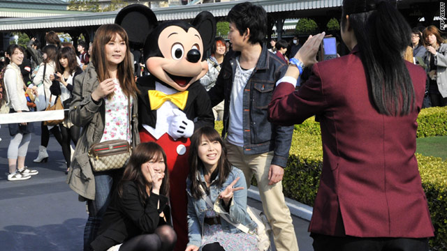 Tokyo's Disneyland reopened Friday for the first time since the March 11 earthquake and tsunami.