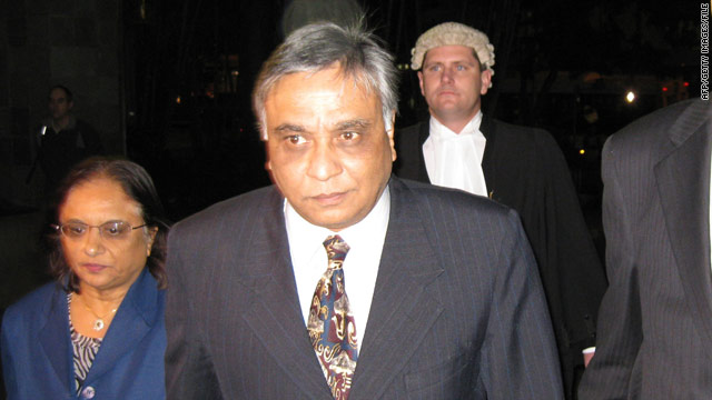 Jayant Patel arrives for court in June 2010 with his wife at his side.