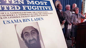 The FBI offered $25 million for information leading to bin Laden's capture and conviction.