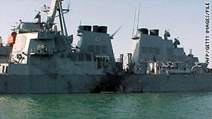 USS Cole in Yemen in October, 2000.