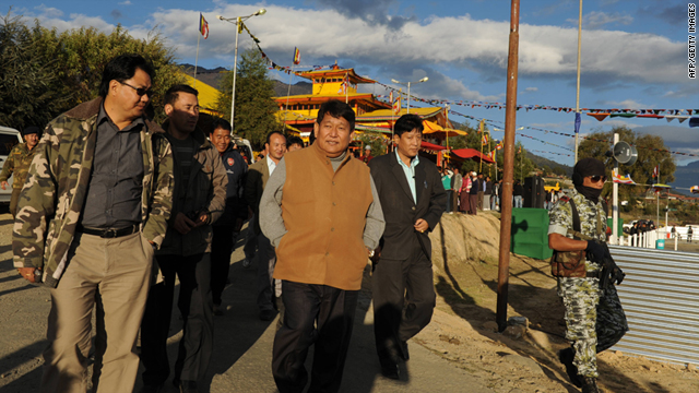 The crashed helicopter carried Dorjee Khandu (C - file photo), the chief minister of India's remote Arunachal Pradesh state.
