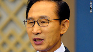 North Korea issued a statement Monday saying it "will never deal with traitor Lee Myung-bak and his clan."