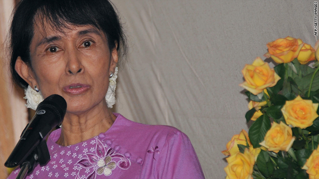 Myanmar diplomat Kyaw Win warned about threats made to pro-democracy leader Aung San Suu Kyi, pictured.
