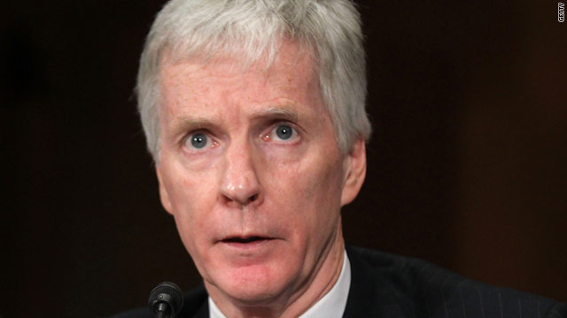 Ambassador Ryan Crocker at a confirmation hearing before the Senate Foreign Relations Committee June 8, 2011 in Washington.