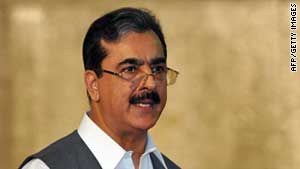 Pakistan Prime Minister Yusuf Raza Gilani denied accusations his country is supporting insurgents attacking U.S. troops (file photo).