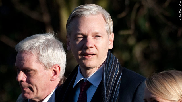 Wikileaks founder Julian Assange arrives at a court in southeast London for a second day of extradition hearings Tuesday.
