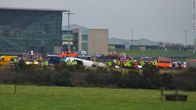 The Metro Liner plane coming from Belfast crashed on its third attempt to land in low visibility at Cork Airport in southern Ireland.