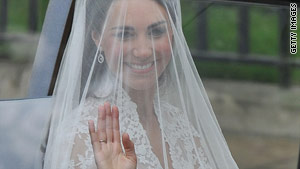 Catherine wears timeless Burton creation