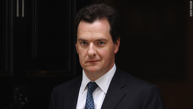 Chancellor George Osborne said Britain's expectations for growth had fallen.