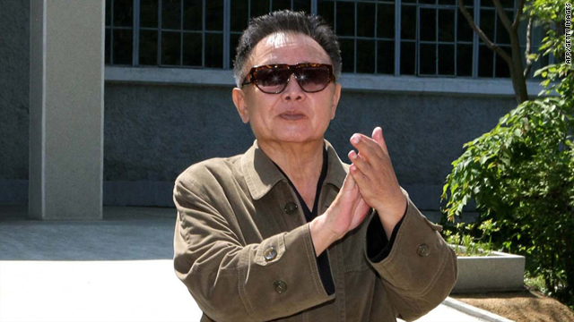 This undated picture shows Kim Jong Il inspecting a machine plant in North Korea's North Pyangan province.