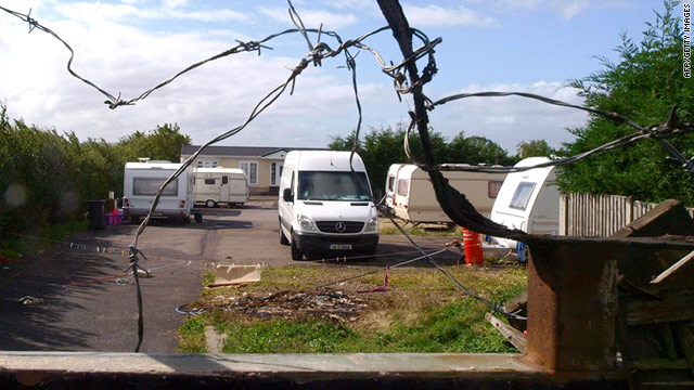 Police arrested five suspects at the Green Acres caravan site in Bedfordshire, northwest of London.