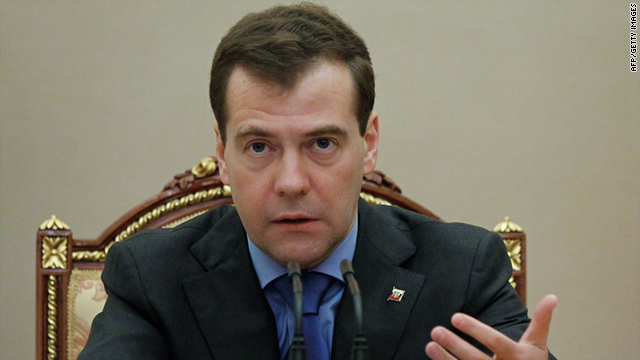 Russian President Dmitry Medvedev cancelled an official visit to Israel this month due to a strike by Foreign Ministry staff.