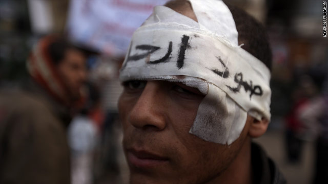 Human Rights Watch says violent crackdowns on recent protests are not limited to the uprising in Egypt (pictured).