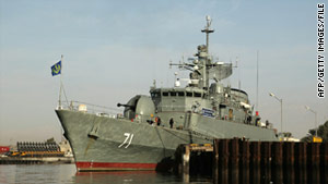 The frigate Alvand, pictured in 2009, is one of the two ships Iran wants to send through the Suez Canal.