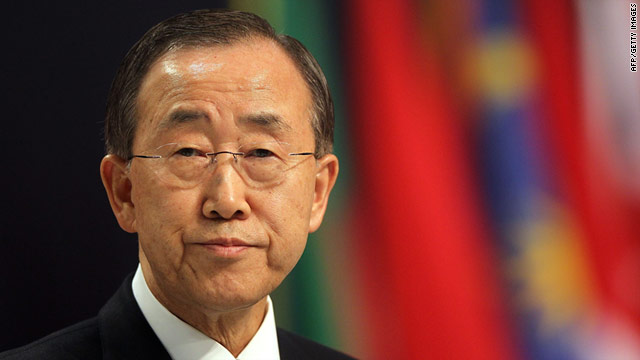 U.N. Secretary-General Ban Ki-Moon is deeply concerned by escalating violence in northern Africa and the Middle East.