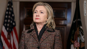 Secretary of State Hillary Clinton said the United States is "deeply concerned by the persecution of Iranian citizens."