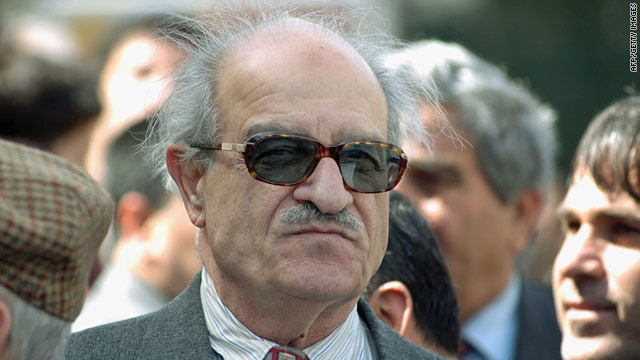 Haitham Maleh (pictured in 2005) was detained in October 2009 during a government crackdown on lawyers and activists.