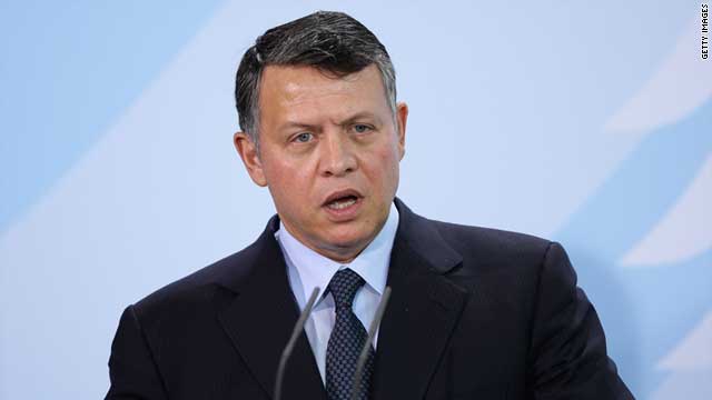 King Abdullah II said Jordan is proceeding "in earnest with the political reform process."