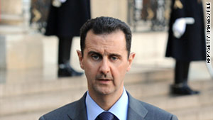 Syrian President Bashar al-Assad has been under pressure in recent weeks as anti-government protests have spread.