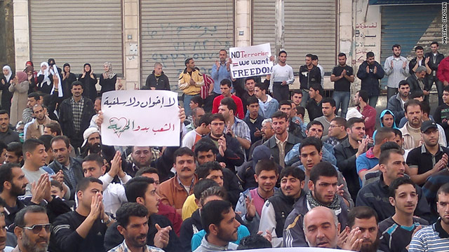 Syria has witnessed a number of pro-democracy demonstrations, such as this one in Banias, in recent weeks.