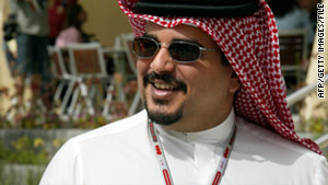 Bahrain's Prince Salman bin Hamad Al-Khalifa, seen in a 2004 photo, doesn't plan to attend the royal wedding in London.