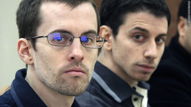 American hikers, Shane Bauer, left, and Josh Fattal have been detained in Iran since 2009.