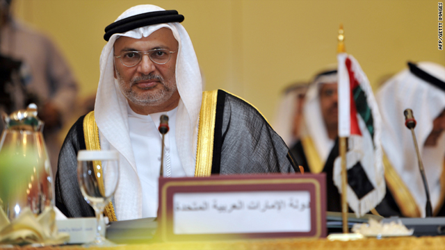 U.A.E. Minister of State for FNC Affairs, Anwar Mohammed Gargash, is pictured in Jeddah, Saudi Arabia, on September 06, 2010.