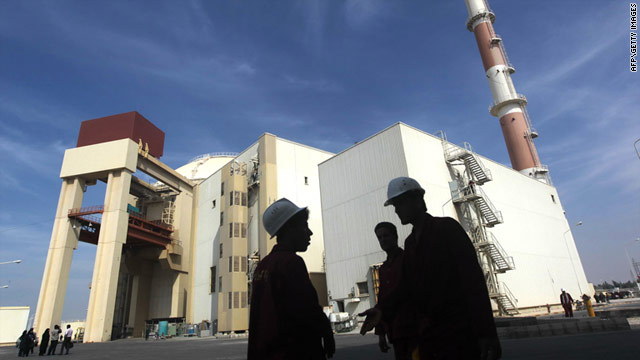The reactor building at the Russian-built Bushehr nuclear power plant in southern Iran on October 26.