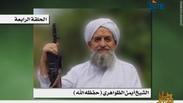 Ayman al-Zawahiri as seen in a photo obtained March 3 when an earlier audio speech by him was posted on jidhadist forums.