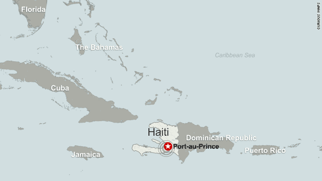 earthquake haiti map. Haiti earthquake map