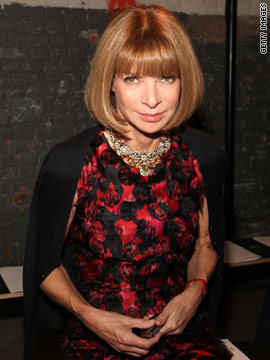On Vogue editor-in-chief Anna Wintour...